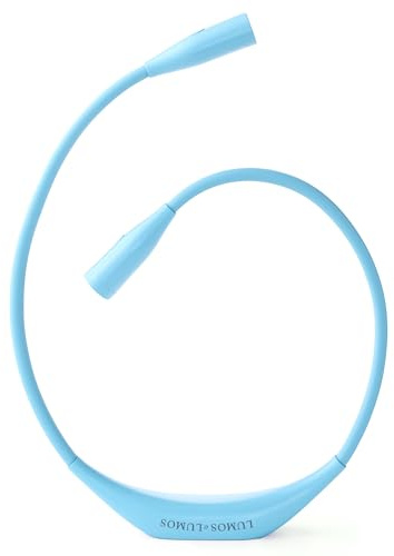 Lumos Knitting Light, Crafter Light Around Neck for Knitters and Crocheters, 3 Colors & Adjustable Brightness. Portable, Wearable, Rechargeable&Long Lasting (Blue)