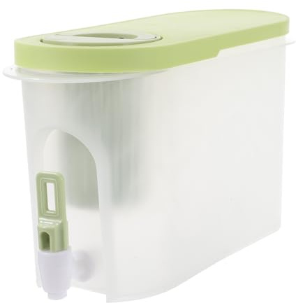 BIUDECO Jarra de Agua para Nevera con Grifo Gran Capacidad Resistente y Prueba de Bloqueos para Bebidas Frías y Té Diseño Duradero y Seguro para Cocina