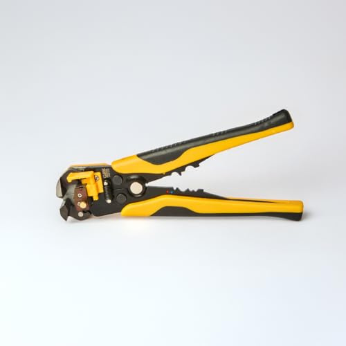 CAV INNOVA - Alicates Pelacables Automatico, 3 en 1 Pelacables Electricista Profesional Combinados con Cortar, Pelar y Prensar los Terminales, Herramientas Electricista para Pelar Cables