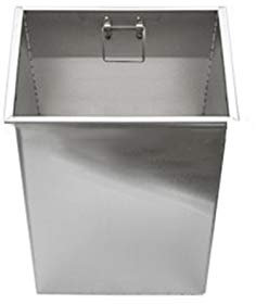 La Pattumiera Rettangolare Copre Il Banco Da Lavoro Integrato, La Pesante Pattumiera Da Cucina In Acciaio Inossidabile Può Coprire La Pattumiera Invisibile