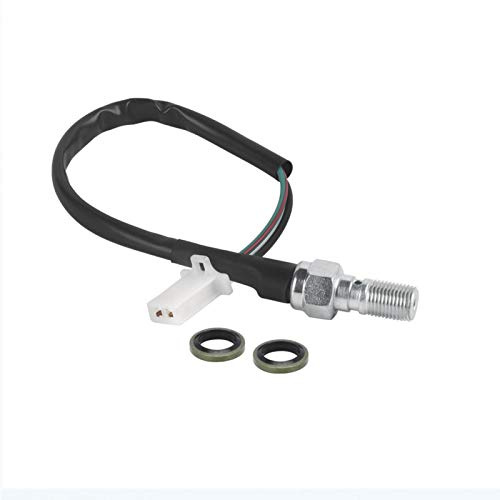 Hydraulischer Bremsschalter, M10x1.0 Universal-Motorradölschlauch Hydraulikpumpe Verstärkter hinterer Bremslichtschalter(straight head)