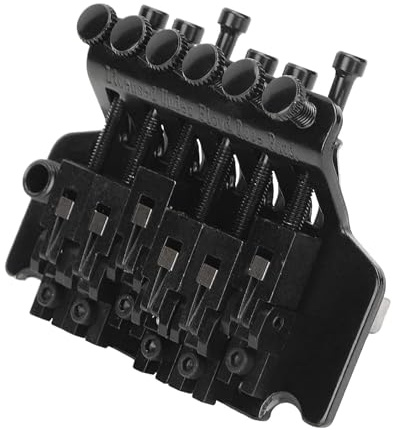 Tremolo Bridge System Ponte Vibrato Doppio Dispositivo Stabilizzatore a Molla per Chitarra a Dondolo Chitarra Elettrica Accessori di Ricambio per Strumenti Musicali (Nero)