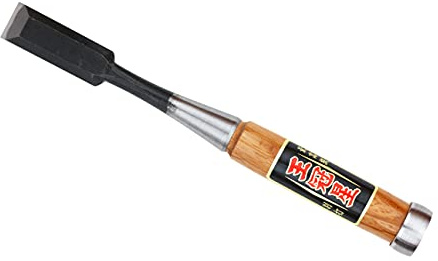 OHKANBOSHI Japanischer Holzbearbeitungsmeißel Oire Nomi, Schnitzen, Einstecken, Schwalbenschwanz, Griff aus roter Eiche, hergestellt in Japan (21 mm - 0,83 Zoll)