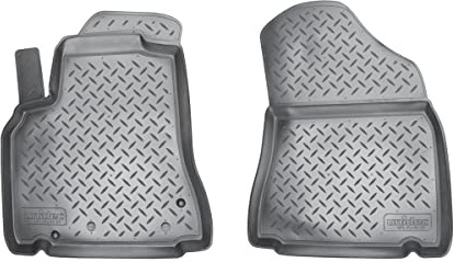 Recambo 3D Gummi Fußmatten kompatibel für Citroen Berlingo | Typ B9 | BJ 2008-2018 | Auto Gummimatten | Passgenau | mit Rand | schwarz | vorne
