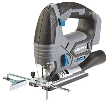 Ferrex 20V Cordless Jigsaw Suitable for Cutting Wood, Metal and Plastic. Bare Unit Only Battery and Charger Sold Seperately