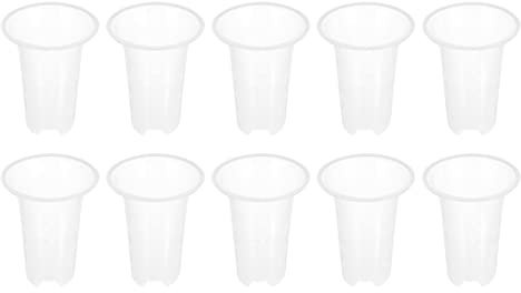 TOPBATHY 5pièces Pots à Orchidées Durables Pots De Fleurs pour Jardinage De Plantation Plastique Jardinière avec Drainage