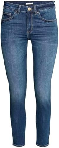 Pretty Attitude Womens Regular Fit Jeans Slim Stretch Ladies Denim Pants Girls Trousers with Pockets (as8, Numeric, Numeric_14, Regular, Regular, Dark Navy)