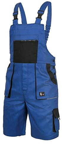 CXS Herren Shorts Arbeitshosen kurzen Latzhose 100% Baumwolle Arbeitsshorts Professionell Gartenshorts Bundhose Strapazierfähige maximale Sicherheit und Komfort Mehreren Werkzeugtaschen Gartenhose 56