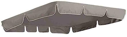 Universal Sonnendach Dachbezug Ersatzdach für Hollywoodschaukel 3 Sitzer Gartenschaukel Bezug für Hollywoodschaukel/Hängematte wasserdichtes Dach für Gartenschaukel UV-Schutz (164*114*15cm,Grau)