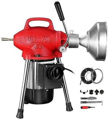 Machine de nettoyage vidange tuyau tarière 250W 400W 500W nettoyeur électrique 20-125MM déboucheur Tube toilette égout dragueur ensemble Pour le bricolage(400W 12PCS)