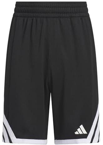 adidas Unisex Kinder Y Everyday Pro Bball Short Shorts, Black/White, 13-14 Years