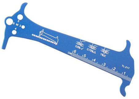 KAKASEA Bicycles Chain Wear Indicators Checker Cycling Chain Gauge Measurement Ruler Road Bike Chain Repair Tool Enduring