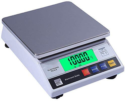 OLSKFUH Bilancia Digitale Ad Alta Precisione da 3 kg/5 kg/6 kg/7,5 Kg/10 kg X 0,1 G, Bilancia Elettronica Analitica, Bilancia da Cucina, Bilancia di Precisione, Gioielli Digitali,10kg/0.1g
