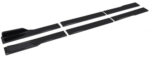 THBNKPE Auto Seitenschweller für Audi A5 Coupe 2door B8 2007-2016,Rocker Splitters Panel Exterior Lower Side Bottom Line Anti Kratz Schutz Externes Zubehör,A5-2.2m Black and Black Edge