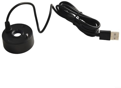Mini-Nebelmacher, Zerstäuber für Teiche, Aquarien, Brunnen, für Wasser, Aquarien und Aquarien, USB, 5 V (schwarz)