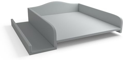 regalik Wickelaufsatz für Waschmaschine, abnehmbar, Grau, Möbelplatte | Abnehmbar Wickelkommode Aufsatz, Wickeltischaufsatz mit Geraden Frontplatten, einfache Montage, pflegeleicht, 82cm x 72 cm