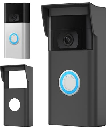 Ring Doorbell Silicone Skin Case Cover Compatible with Ring Video Doorbell 2nd Gen (2020 Release)-Protect Your Ring 2nd Gen from Direct Infringement of Sun Glare,Weather & UV