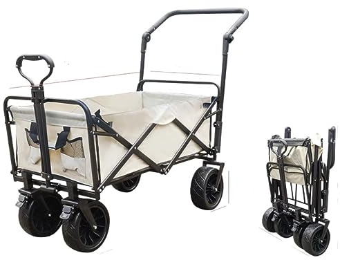 HYKJCSS Chariot à roulettes Chariot De Jardin Pliable Chariot De Jardin Robuste avec Chariot De Plage À 4 Roues Chariot Plage Transport(B)