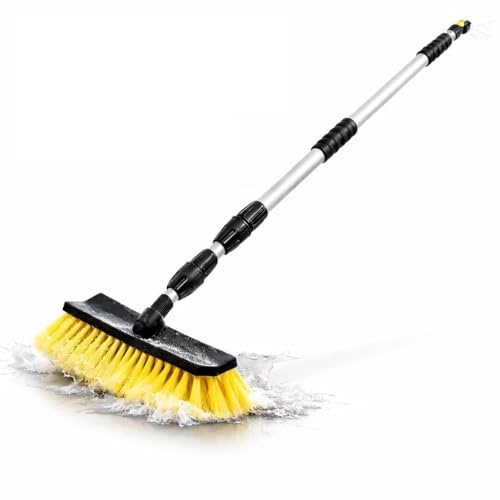 Autowaschbürste Alu-Teleskop Waschbürste mit Schalter Autopflege 140-300 cm