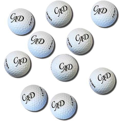 Golfball mit Gravur Initialen für Golfspieler/in Lasergravur Dein Text personalisiert Golfsport Wunschtext Personalisieren 3, 6 oder 10 Wilson Ultra Golfbälle