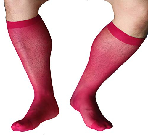 Goobester Men Formal Wear Sheer Suit Men Transparent Thin Business Tube Dress Socks 10
