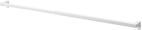 Yamazaki 5692 Telescopic Long Towel Hanger Bar, White, Approx. W 16.5 - 29.9 x D 3.1 x H 2.9 inches (42 - 76 x 7.4 - 8.5 x 5 cm), Tower, Kitchen Storage, Towel Rack, Kitchen Accessories Storage