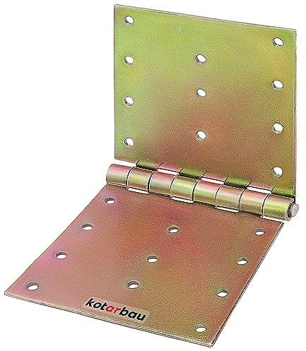 KOTARBAU® Scharniere 100x200 mm Gerollt Robust Verzinkt Kistenband Türscharnier