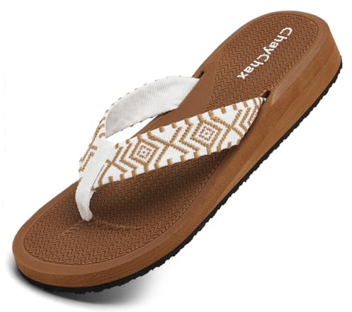 ChayChax Chanclas de Cuña para Mujer Suave Sandalias de Playa Ligero Pantuflas Verano Zapatillas Antideslizante