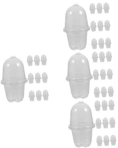 Supvox 40 Sätze Gartentopf Blumentöpfe Bonsaischale Sukkulenten-pflanzbehälter Blumentopf Pflanzgefäß Für Den Kindergarten Starter-töpfe Zum Pflanzen Mit Deckel Das Haustier Anlage