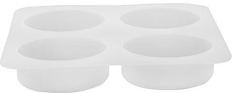 SEWACC Silicone Soap and Candle Mold for DIY Handmade Crafts, 4-Cavity Lemon Slice Design, Flexible Food-Grade Silicone, Suitable for Soap Making and Candle Making in Home Crafting