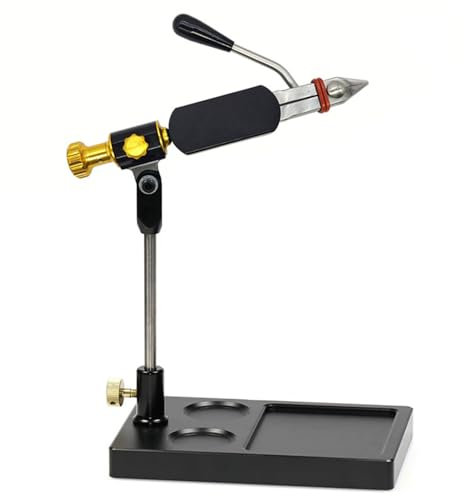 Étau De Fixation À La Mouche, Outil De Fixation De Pêche À La Mouche, Pince À Crochet Pour Corde Volante Rotative À 360 °, Avec Mâchoires Et Base De Plateau De Rangement, Pour La Pêche À La Mouche