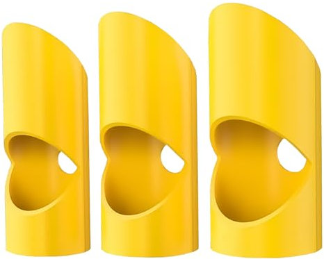 3 Pcs Pipe Lagging Tool, Pipe Lagging Insulation Foam Cutter Tool, Pipe Lagging Mitre Tool, Sturdy and Durable, Precision Cutting, 28mm 22mm 15mm Set, Suitable for 45 Degree Angle, Yellow