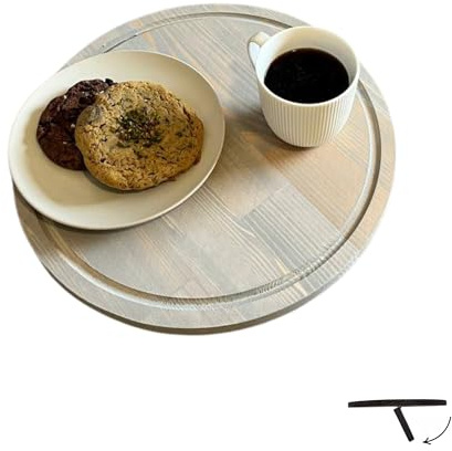 WOODCHES Sofa Tray – Wooden Foldable Sofa Tray Table for Seat Cushion, Perfect for Coffee & Remote Control, Solid Wood Sofa Tray Table, Solid Spruce Couch Table (Istanbul, Medium 14)