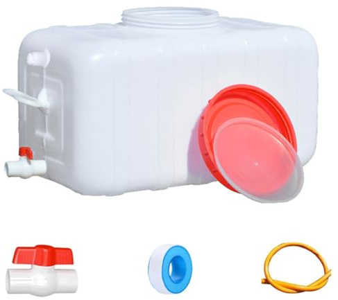 YZRXD Réservoir d'eau Portable Conteneurs de Stockage d'eau Grande Capacité Résistance pour Eau d'urgence Camping-Car Cuisine Extérieur(Size:30L,Color:Blanc)