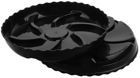 Happyyami 2pezzi Sottovaso Rotondo di Trasparente Vassoio per Vasi da Fiori Vassoio di Drenaggio per Piante in Vaso Contenitore per Acqua per Piante da Interno per Vasi da Bonsai e Fioriere