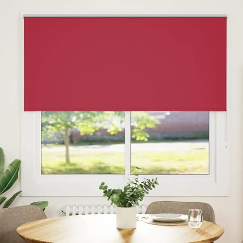 Pangshiyuan Verdunkelungsrollo Rot 155x150cm Stoffbreite 151,6cm Polyester,jiangboyue-4011789