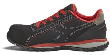Utility Diadora, Scarpe Antinfortunistiche Unisex, Glove Monster Low S1PS FO HRO, Colore Black/Red, Taglia 42
