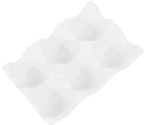 VERDANVERSE 1pezzi Contenitore Per Uova Vassoio Scomparti Per Antipasti Comodo Vassoio Per Servire Organizer Per Uova Per Uso Domestico