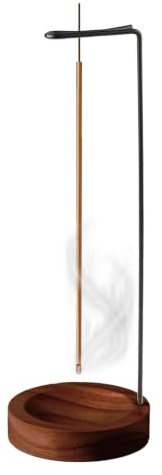 PULIANGLIU Metal Wooden Incense Holder for Sticks, Upside Down Ash Catcher | Anti-Ash Flying Incense Burner Stick Holders for Spa, Meditation, Yoga Room Decorations