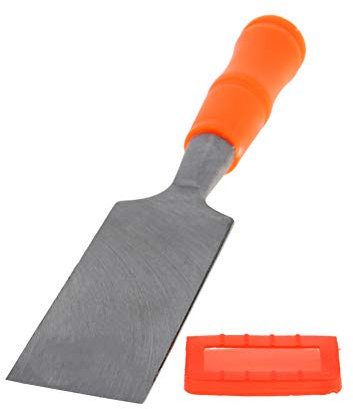 Utoolmart Wood Chisel for Carpentry 38mm Width Flat Carving Head High Carbon Steel and PVC Handle for Woodworking Hand Tool