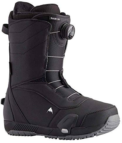 Burton Herren Snowboardboot Ruler Step On 2024 All Mountain Schwarz Step On Technologie, Lock-Up Cuff, 3M Thinsulate Isolierung