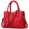 VARLIVOO Casual Bolsos para Mujer Bolsos Bandolera Bolsos de Mano Bolsos Totes para Mujer Bolso Señoras con Bandolera Ajustable Impermeable PU Cuero Vino Tinto