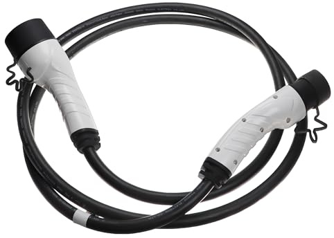 vhbw Ladekabel Typ 2 zu Typ 2 kompatibel mit Hyundai ioniq 6, Ioniq 5, Ioniq, Bayon Elektroauto, 3-phasig, 32 A, 22 kW, 3 m