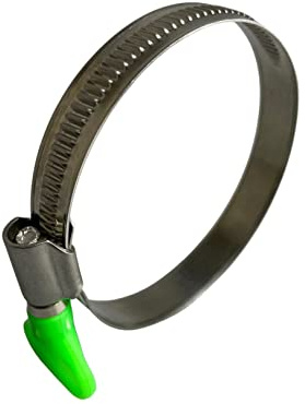Boltza Stainless Steel Thumb Screw/Wing Hose Pipe Clip Jubilee Clamp 80-100mm (12MM BW) x4