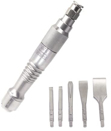 Micro Air Flux Chipper Medical Gypsum Breaker Dental Cast Stomatology Engrave Pneumatic Scraper Gas Shovel With 5 Chisels Engrave Tools