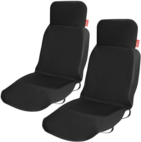 KINGSLEEVE® 2X Universal Sitzschoner Autositze Wasserabweisend 600D Oxford Autositzschoner Autositzbezug Schonbezug Auto Vordersitzschutz Werkstatt