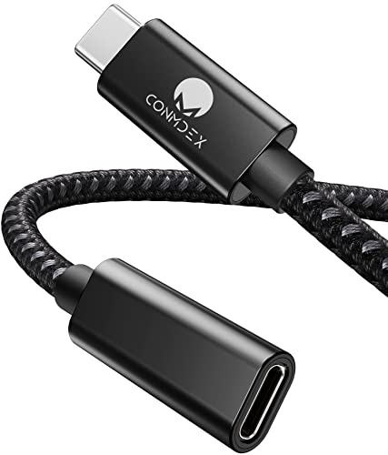 CONMDEX USB C Verlängerungskabel Stecker auf Buchse Kabel USB 3.2 Datenladekabel 5Gbps,20V5A/100W Unterstützung 4K Video/Audio Verlängerungskabel Kompatibel mit M1 M2 MacBok,Galaxy S23/22,Pad Mini 6
