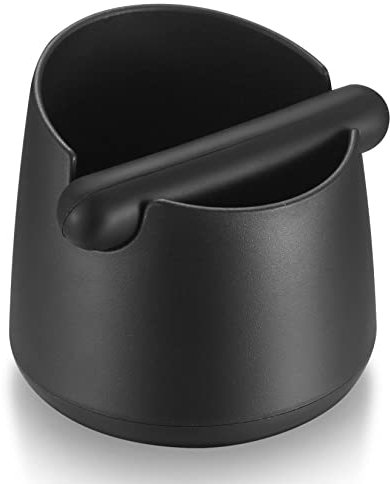 Coffee Knock Box, Coffee Grounds Container, Espresso Grounds Bin Knock Box, Barista Coffee Grind Bin Knock Out Box with Removable Metal Knock Bar & Non-Slip Base, Coffee Machine Accessories