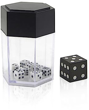 Explosionswürfel, einfache Zaubertricks, große bis kleine Würfel, magische Requisite, lustiges Spielzeug, Nahaufnahme, Spaß, Scherzspielzeug (schwarz)