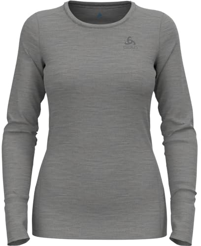 Odlo Intimo termico da donna Merino 200 I Intimo Merino da donna I Maglia termica a maniche lunghe con collo rotondo I Donna